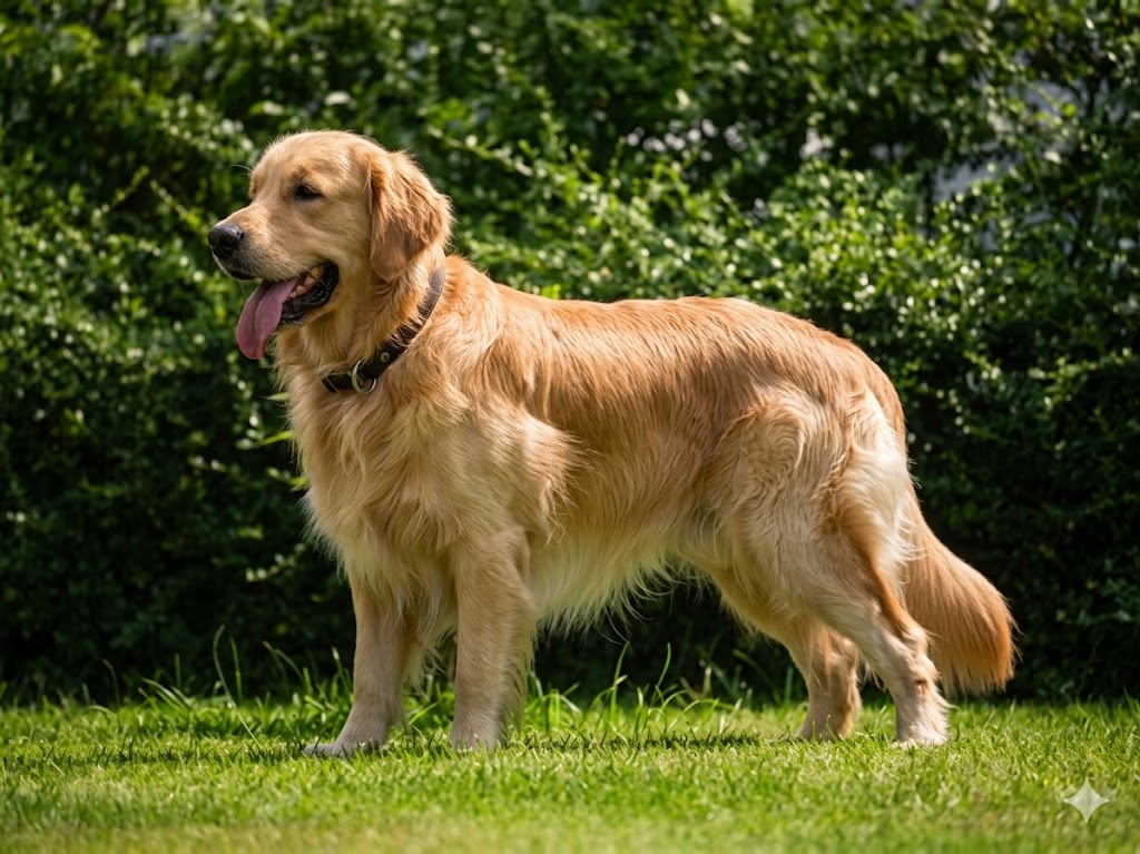 Tito, perro grande dorado